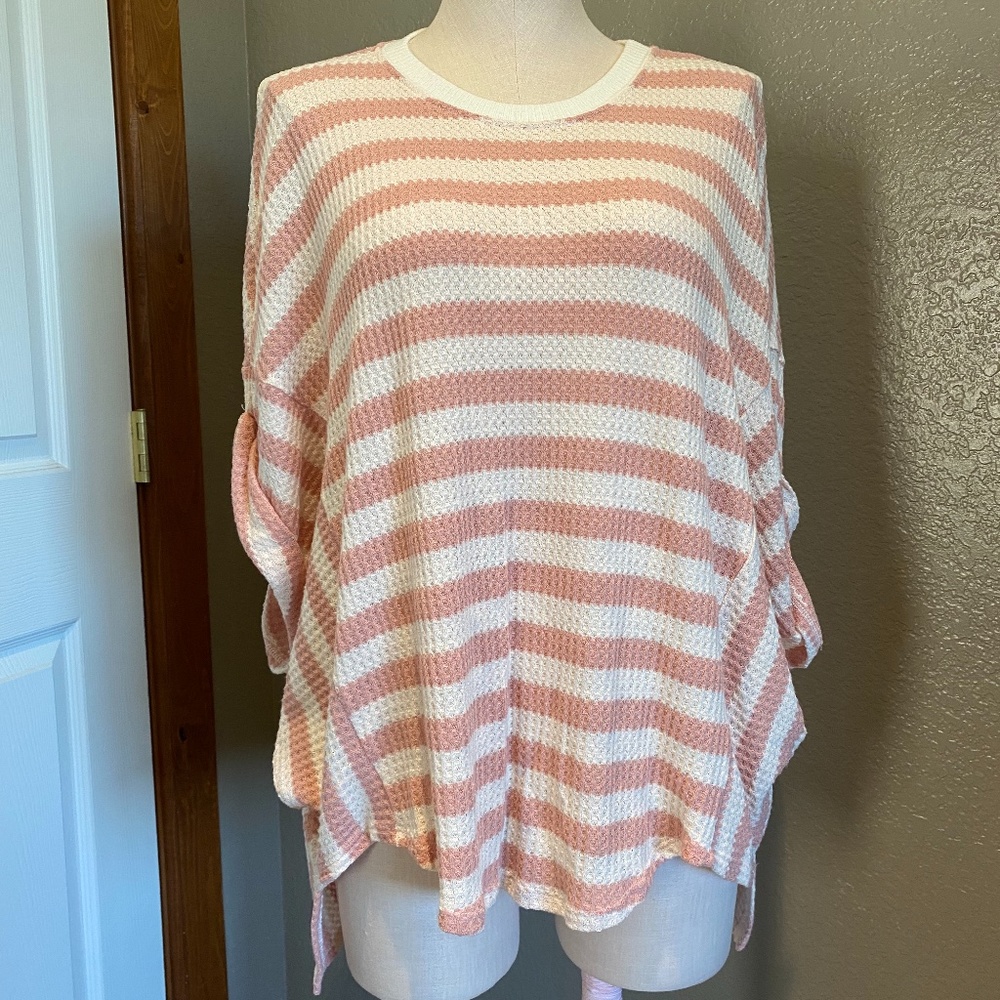 By Together striped waffle top